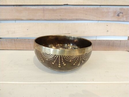 &quot;Flower of Life&quot; singing bowl 19 cm 