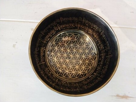 &quot;Flower of Life&quot; singing bowl 19 cm 