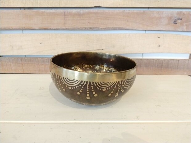 "Flower of Life" singing bowl 19 cm 