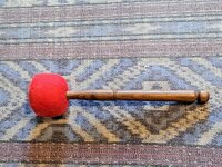 Mallet rubber with felt M, length ±29 cm
